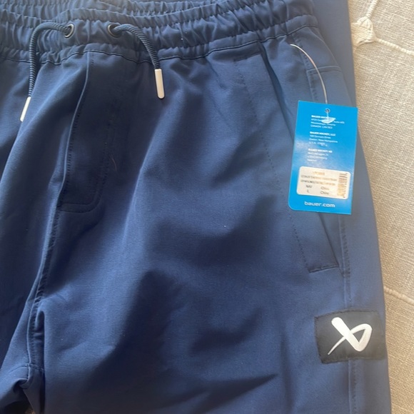 BAUER TEAM WOVEN JOGGER Adult Navy New! - Picture 5 of 6